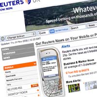 Reuters introduces mobile headlines