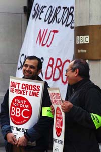 Strikes at the BBC