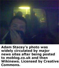 Adam Stacey's mobile phone photo