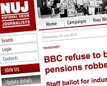 NUJ website