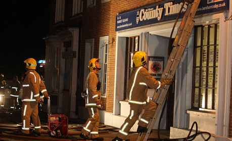 Fire breaks out at West Sussex County Times