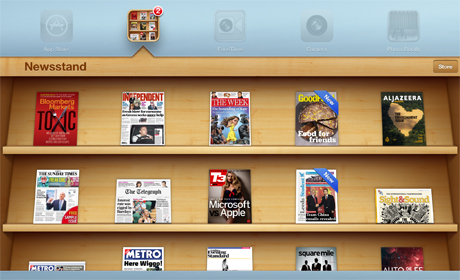 italian magazines in ipad newsstand