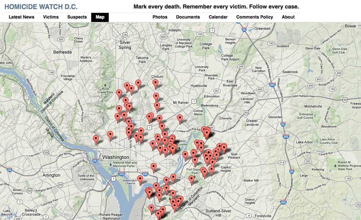 Homicide Watch DC crowdfunding for 'student reporting lab' Media news