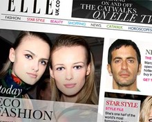 Screenshot of ELLEuk website